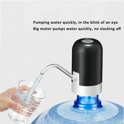 Pompe à Eau Électrique Rechargeable USB – Débit Rapide pour Bonbonnes d'Eau
