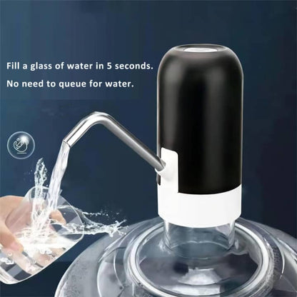 Pompe à Eau Électrique Rechargeable USB – Débit Rapide pour Bonbonnes d'Eau