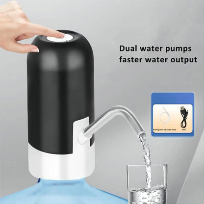 Pompe à Eau Électrique Rechargeable USB – Débit Rapide pour Bonbonnes d'Eau